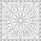 Astrology Coloring Pages At GetColoringscom  Free Printable Colorings sketch template