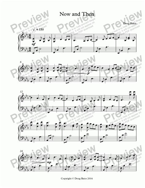 Now and Then - Download Sheet Music PDF file