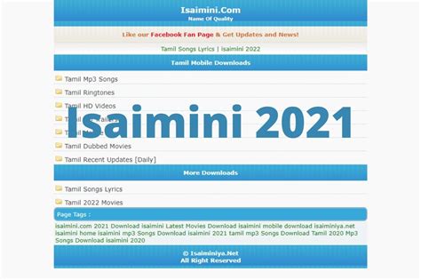 Isaimini 2023 - Watch or Download Full-Length HD Movies in Tamil