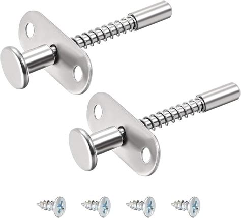 uxcell Plunger Latches Spring-loaded Stainless Steel 7mm Dia Head 6mm Dia Spring 70mm Total ...