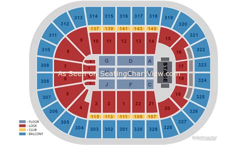 TD Garden, Boston MA - Seating Chart View