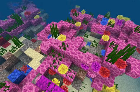 -1231215285: Huge Coral Biome At Spawn (Beta Only) | Minecraft PE Seeds