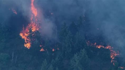 Evacuation order canceled as crews battle 250-plus acre McEwan Fire in Mason County | king5.com