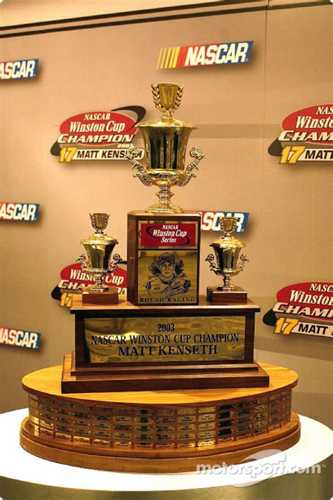 The last Winston Cup Trophy was awarded to Matt Kenseth at Champions Week