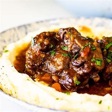 Slow Braised Oxtail - | Braised oxtail, Cooking oxtails, Oxtail