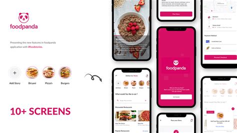 Foodpanda New Features - App Design on Behance