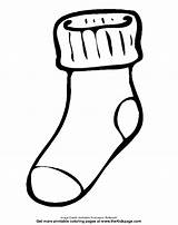 Pair Of Socks Coloring Pages sketch template