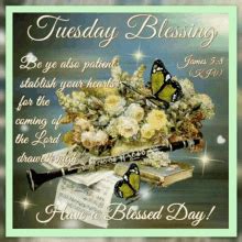 Tuesday Morning Prayer Blessings Flower Bouquet GIF | GIFDB.com