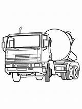 Print Cement Mixer Truck coloring Page  Download Or Color sketch template