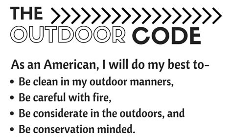 Cub Scout Outdoor Code Printable - Printable Word Searches