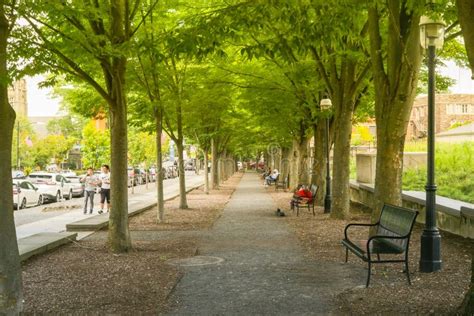 Nassau Street, the Main Downtown Thoroughfare of Princeton, New Jersey ...