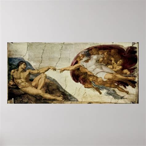 The Creation of Adam Poster | Zazzle.com