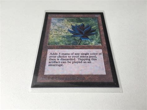 Magic the Gathering Black Lotus Card Replica Mono Artifact | Etsy