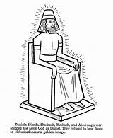 King Nebuchadnezzar Daniel Coloring Pages Sketch Page sketch template