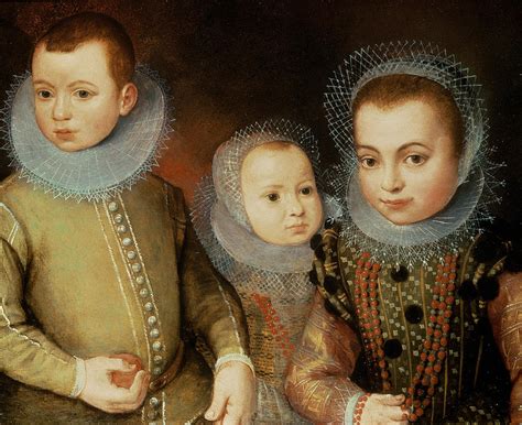 Portrait Of Three Tudor Children Photograph by F.f.