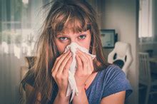 Woman With A Cold Or Allergy Free Stock Photo - Public Domain Pictures