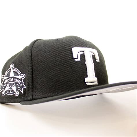 Texas Rangers World Series New Era 59Fifty Fitted hat (Black White Gra ...