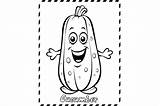 Cucumber Coloring Page Drawing For Kids Graphic By MyCreativeLife  sketch template