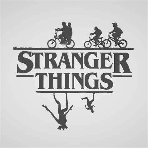 Fichier STL Stranger Things - silhouette SIlhouette - 2 modèles・Modèle à télécharger et à ...