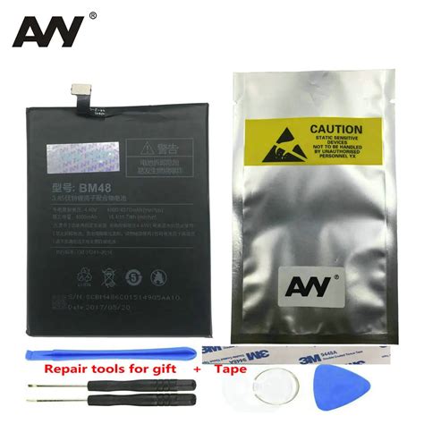 AVY Battery BM48 For Xiaomi Mi Note 2 Note2 Mobile Phone Replacement Rechargeable Batteries ...