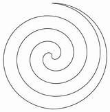 Spiral Template Big Sketch Coloring Page sketch template