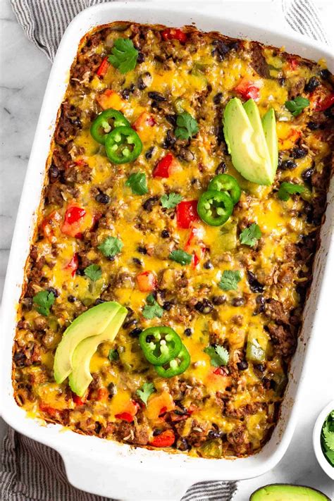 Easy Beef Burrito Casserole (Gluten-Free) - Eat the Gains