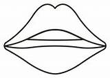 Mouth Coloring Page Sketch sketch template