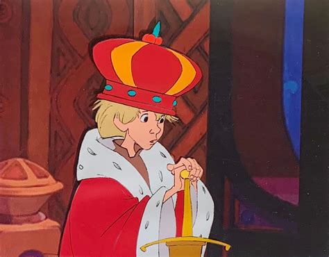 Original Walt Disney Production Cel of Wart as King Arthur from The Sword In The Stone 1963