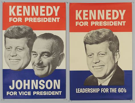 Lot 259: Two 1960 John F. Kennedy Campaign Posters | Case Auctions