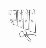Coloring Book For Children Musical instruments Vector Image sketch template