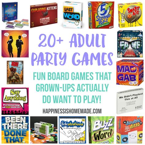Fun Party Games for Adults: Board Games - Happiness is Homemade