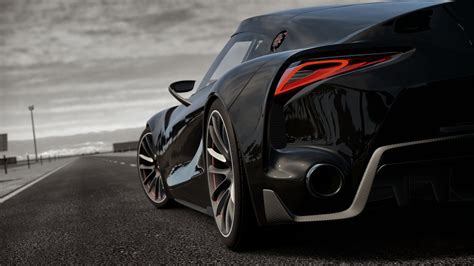 toyota FT-1 Black Ultra HD 4K Wallpapers | Car wallpapers, Toyota supra, Super cars