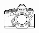 Coloring Page Of Camera sketch template