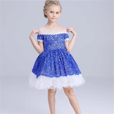 New high quality girls summer dresses 2016 kids Evening party princess ...