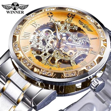 Men's Luxury Diamond Luminous Skeleton Watch - Quality Watches For Men