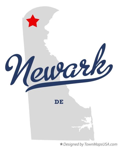 Map of Newark, DE, Delaware