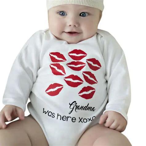 New arrival cute funny baby clothes Newborn Infant Baby Boys Girls Lip Print white Romper ...