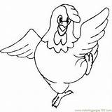 Free Coloring Pages For Chickens Download  sketch template