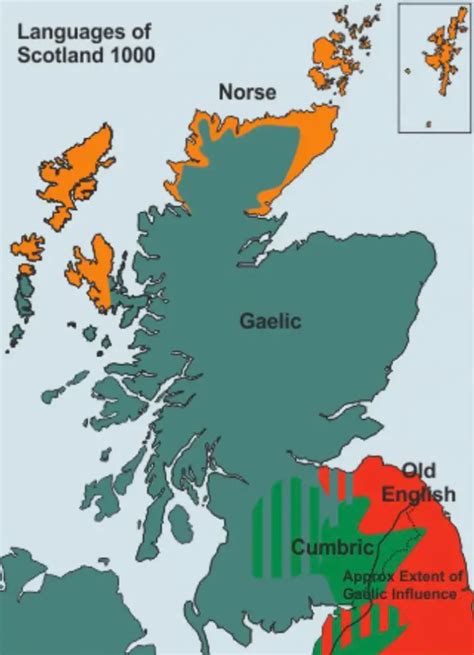 Languages of Scotland throughout history - Vivid Maps