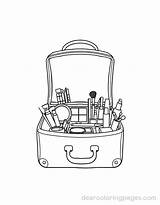 Coloriages Maquillage – 12 Dessins Gratuits sketch template