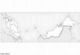 MalaysiaS Map coloring Page sketch template