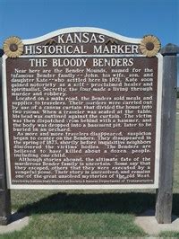 The Bloody Benders - Kansas Historical Markers on Waymarking.com