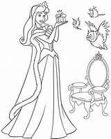 Aurora Disney Coloring Pages sketch template