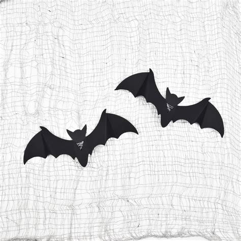 Halloween Gray Polyester Creepy Fabric with Bats, 118 in, Outdoor Decor ...