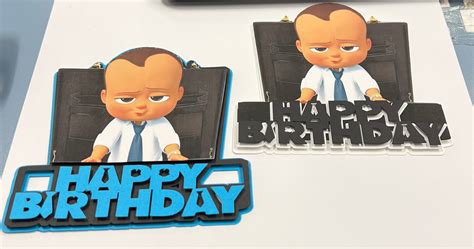 Boss baby cake topper Boss Baby Boss Baby Birthday Boss - Etsy France