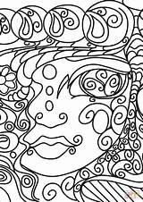 Printable Abstract Coloring Pages sketch template