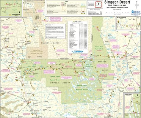 Map Of Simpson Desert | Island Maps