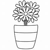 Vase And Flowers Coloring Page  Home sketch template