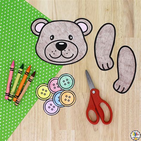 Bear Paper Bag Puppet: Book-Inspired Craft for Kids