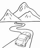 Six Stunning Road Coloring Pages For Kids sketch template